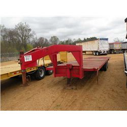 SHOPBUILT 30' DUAL TANDEM GOOSENECK TRAILER