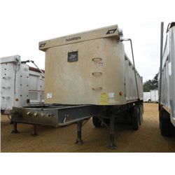 2005 WARREN 24' ALUMINUM TRI-AXLE DUMP TRAILER
