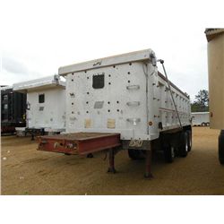 1998 EAST 24' TRI-AXLE ALUM DUMP TRAILER