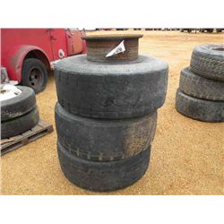 (1) LOT 3 445/65R22.5 TIRES & WHEELS