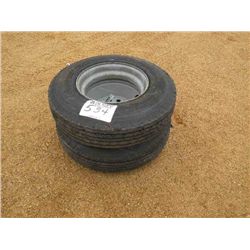 (1) LOT 2 9R-17.5 TIRES & WHEELS
