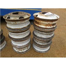 (1) LOT OF (8) 22.5 UNI-MOUNT DISC WHEELS