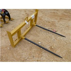 (UNUSED) QUICK ATTACH TWIN TINE HAY SPEAR