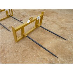 (UNUSED) QUICK ATTACH TWIN TINE HAY SPEAR