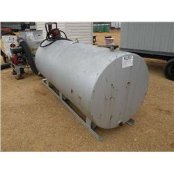 STEEL 550 GAL FUEL TANK ON SKIDS W/ ELEC PUMP