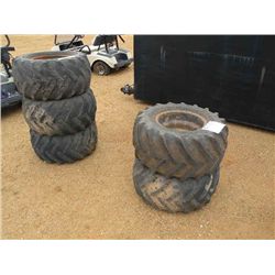 (1) LOT 5 31X15.50 TIRES & WHEELS
