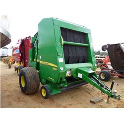 JOHN DEERE 568 5X6 ROUND HAY BALER W/ WRAP