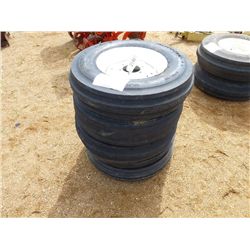 (1) LOT 4 7.50-16 TIRES & WHEELS