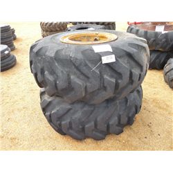 (1) LOT 2 23.5-25 TIRES & WHEELS