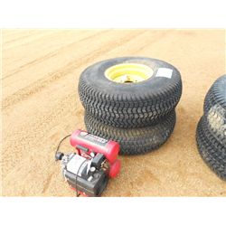 (2) JOHN DEERE TRACTOR TIRES ON RIMS