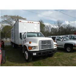 1998 FORD F800 S/A VAN TRUCK