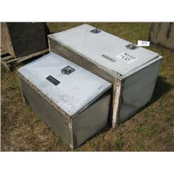 (1) LOT 2 ALUMINUM TRUCK BOXES