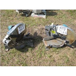 (1) LOT 2 MAKITA MITRE SAWS