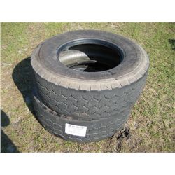 (2) 385/65R22.5 TRUCK TIRES