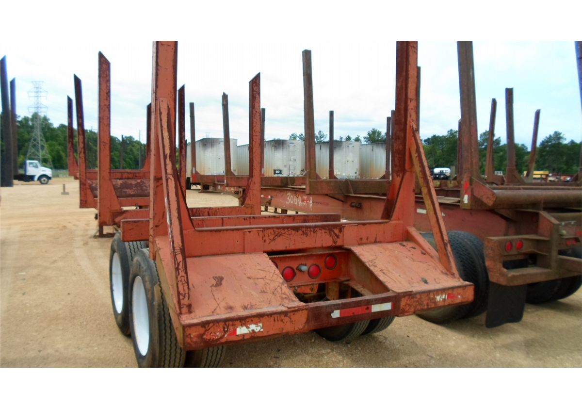 1974 LOG 40 PLANTATION 4 BOLSTER LOG TRAILER J.M. Wood Auction