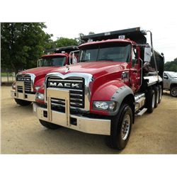 2012 MACK GU713 TRI-AXLE DUMP