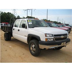 2005 CHEVROLET 3500 S/A FLATBED
