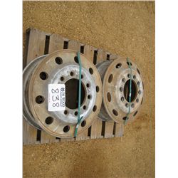 (1) LOT 2 ALUMINUM TRUCK RIMS