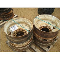 (1) LOT 4 STEEL RIMS
