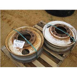 (1) LOT 2 STEEL RIMS