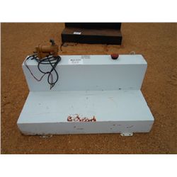 METAL L SHAPED FUEL TANK W/12V PUMP