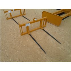 (UNUSED) QUICK-ATTACH TWIN TINE HAY SPEAR