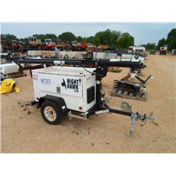 MULTIQUIP NIGHT HAWK LT12 LIGHT PLANT 4X1000 WATT LIGHT TOWER (05 YR)