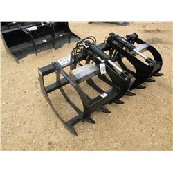 (UNUSED) HYDRAULIC GRAPPLE RACK FOR SKID STEE