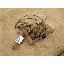 (1) LOT OVERHEAD RAIL CRANE