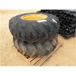 (1) LOT 2 16.9-24 TIRES W/RIMS