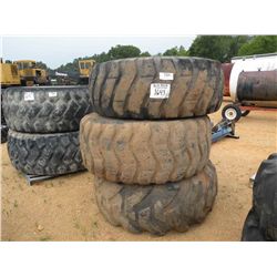 (3) 23.5-25 TIRES WITH RIMS