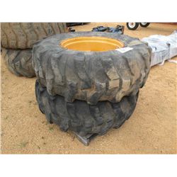 (1) LOT 2 18.4-28 TIRES W/RIMS