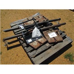 1 LOT (4) MASSEY FERGUSON TRACTOR WEIGHTS & M