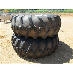 1 LOT (2) 22.1-30 TIRES & RIMS