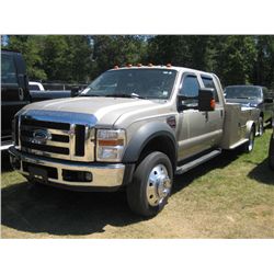 2008 FORD F450 S/A FLATBED TRUCK