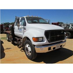 2000 FORD F650 CREWCAB S/A FLATBED