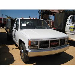 1990 GMC 3500 DUAL WHEEL FLATBED TRUCK