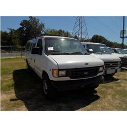1998 FORD CLUB WAGON VAN