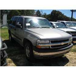 2001 CHVROLET TAHOE SUV