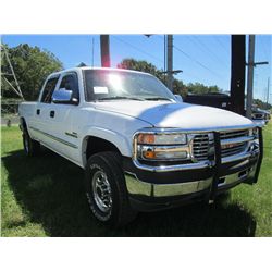 2001 CHEVROLET 2500 4X4 PICKUP