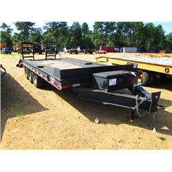 8'X20' HD STEEL DECK TRI-AXLE TRAILER