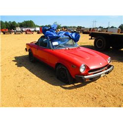 1975 FIAT 2 DOOR CONVERTIBLE SEDAN S/N 010158