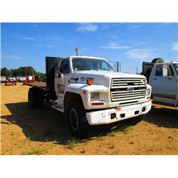 1988 FORD F700 FLATBED TRUCK