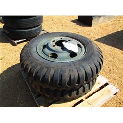 (1) LOT (2) 9.00-20 TIRES & RIMS