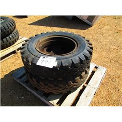 (1) LOT (2) 8.25-20 TIRES & RIMS