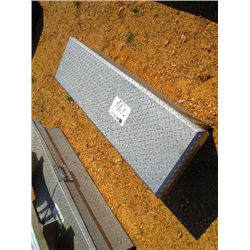 (1) ALUMINUM ABOVE BED TOOL BOX
