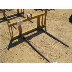 (UNUSED) QUICK ATTACH TWIN TINE HAY SPEAR