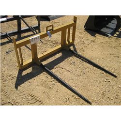 (UNUSED) QUICK ATTACH TWIN TINE HAY SPEAR