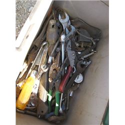 1 BOX OF MISC TOOLS