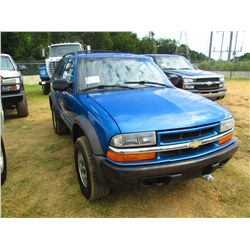 2001 CHEVROLET ZRW BLAZER SUV